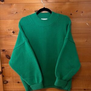Thinking Mu Green Knit Sweater